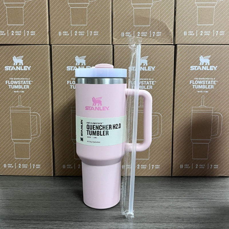 新款史丹利STANLEY2代40oz手柄杯双层不锈钢保温保冷汽车杯冰霸杯