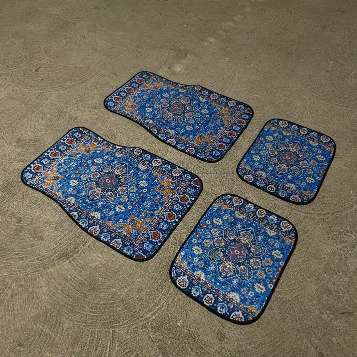 TEMUVintage Car Stain Resistant Durable Foot Mat 4 Piece Set Wholesale