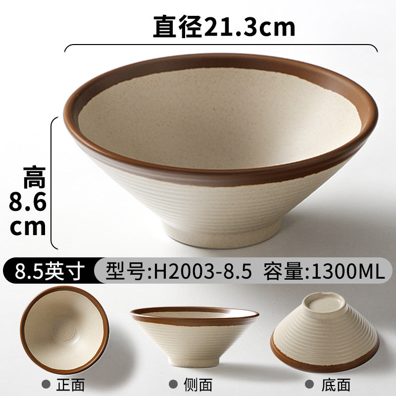 祥源美密胺创意复古餐具商用餐厅饭店火锅店盘子菜盘仿瓷塑料面碗