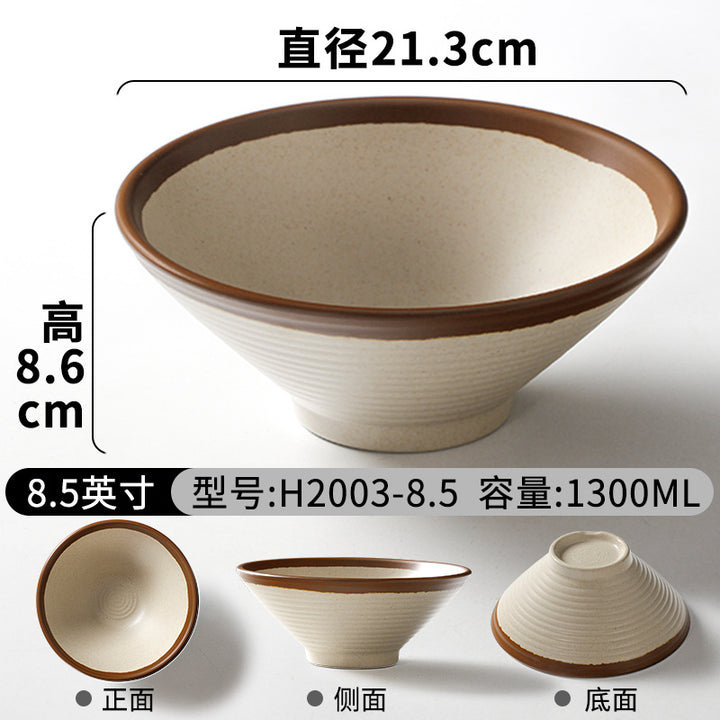 祥源美密胺创意复古餐具商用餐厅饭店火锅店盘子菜盘仿瓷塑料面碗