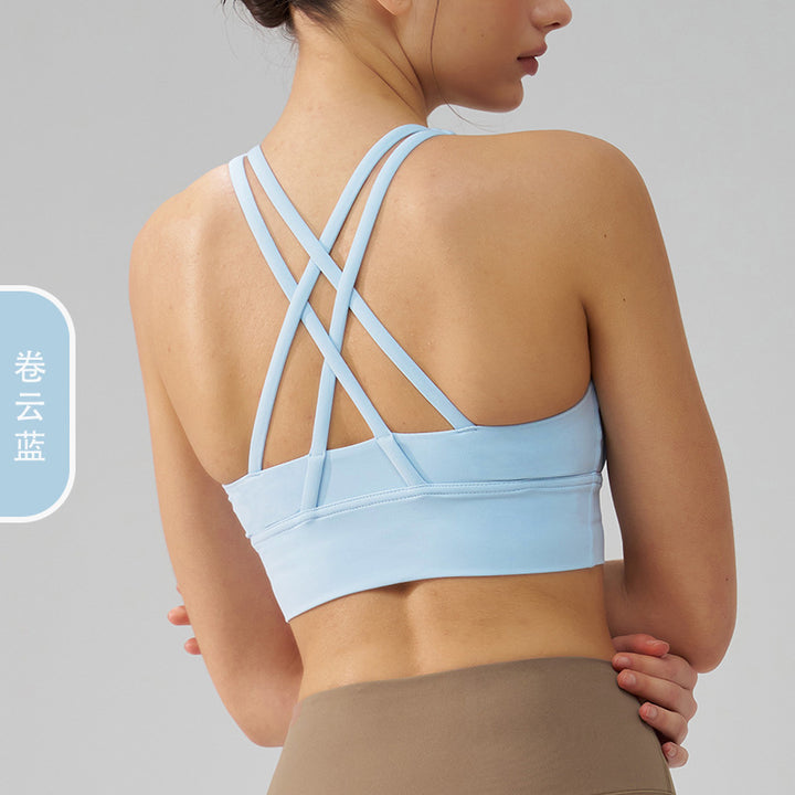 运动内衣女跑步防震秋季外穿美背健身bra背心专业训练瑜伽服文胸