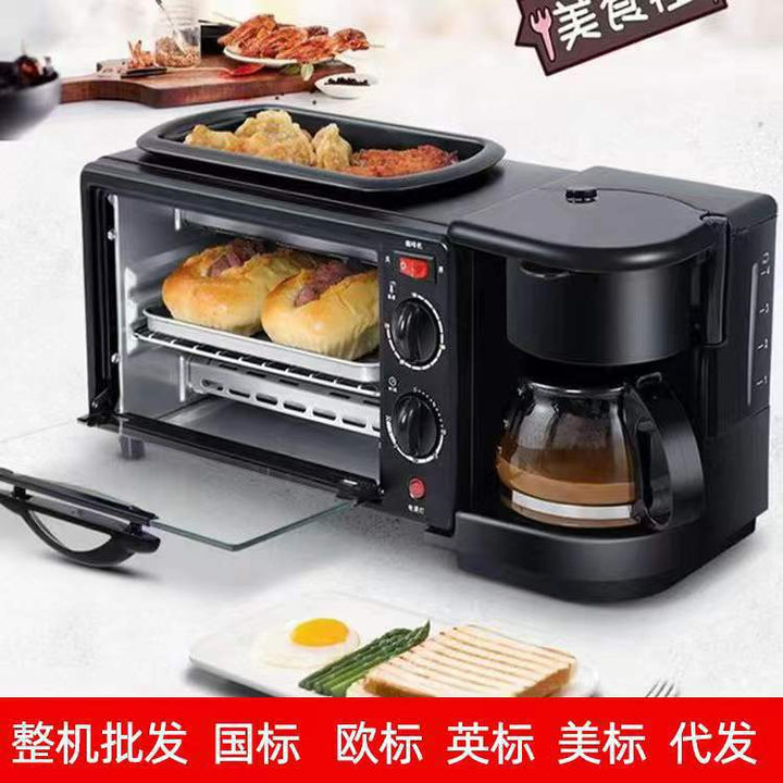 跨境三合一多功能家用美规110V220V早餐机多士炉迷你烤箱外贸批发