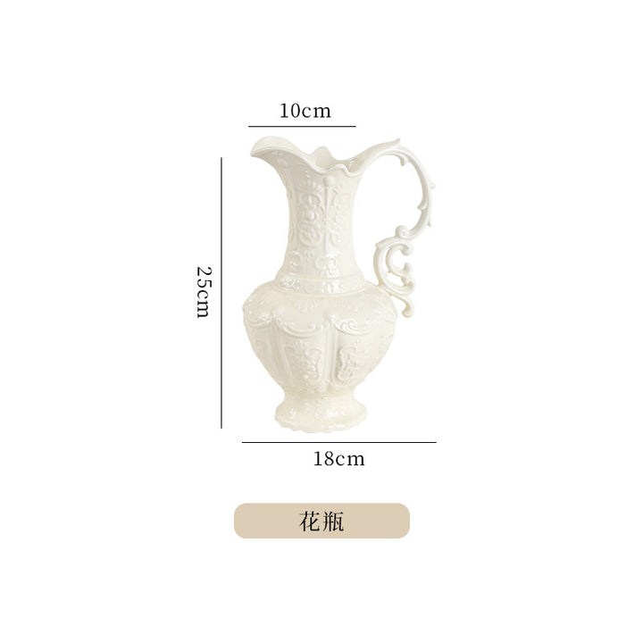 盘子创意 复古高脚托盘 陶瓷餐具家用碟子果盘牛排甜品餐厅蛋糕盘