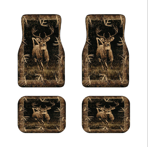 TEMUVintage Nordic Car Foot Mat Carpet 4 Piece Set Stain Resistant Floor Mat TEMUFoot Mat Wholesale