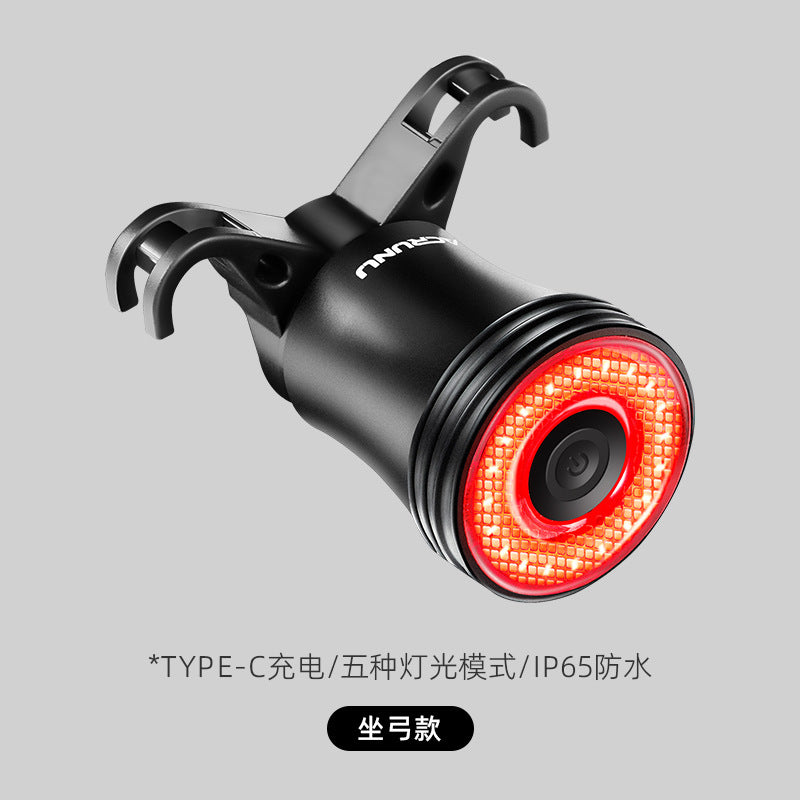 ACRUNU自行车智能感应刹车尾灯公路车警示灯户外单车光感骑行灯