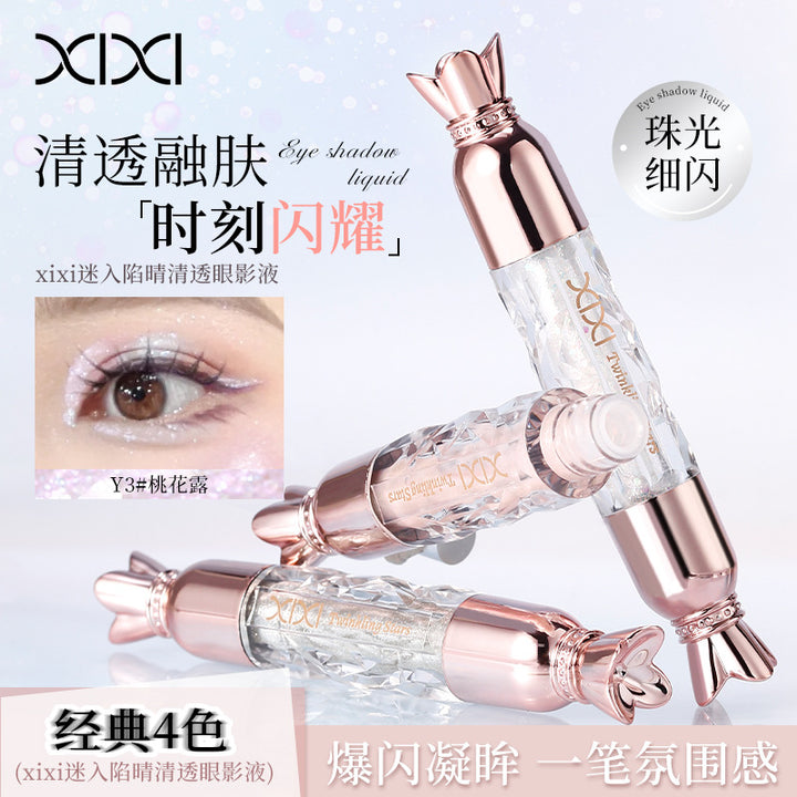 xixi清透眼影液亮片珠光爆闪亮晶晶液体眼影一滴泪卧蚕眼角提亮液