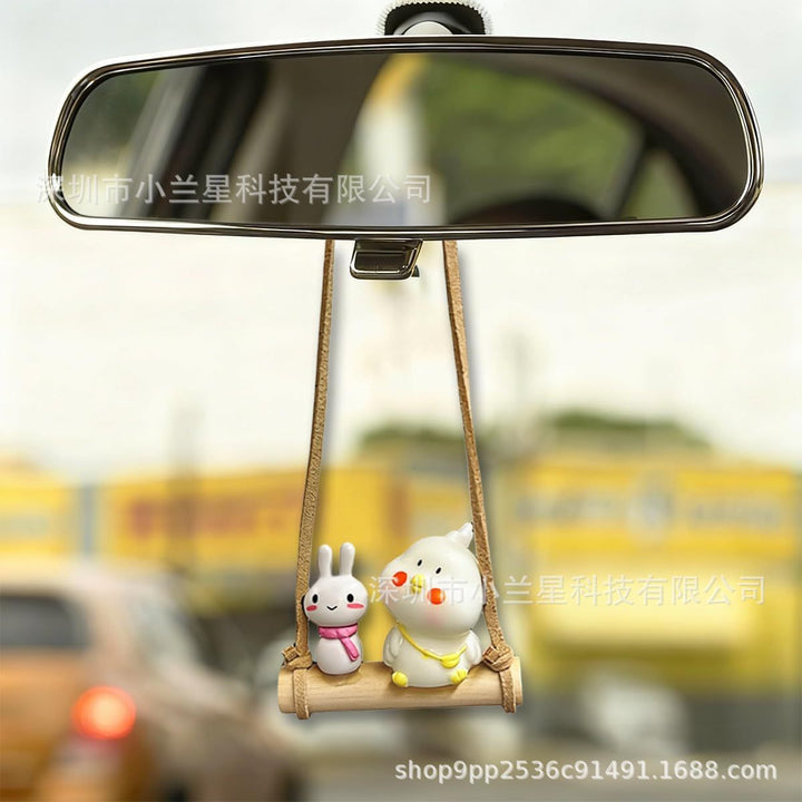 Chick Mushroom Car Hanging Ornament Small Hang Decor