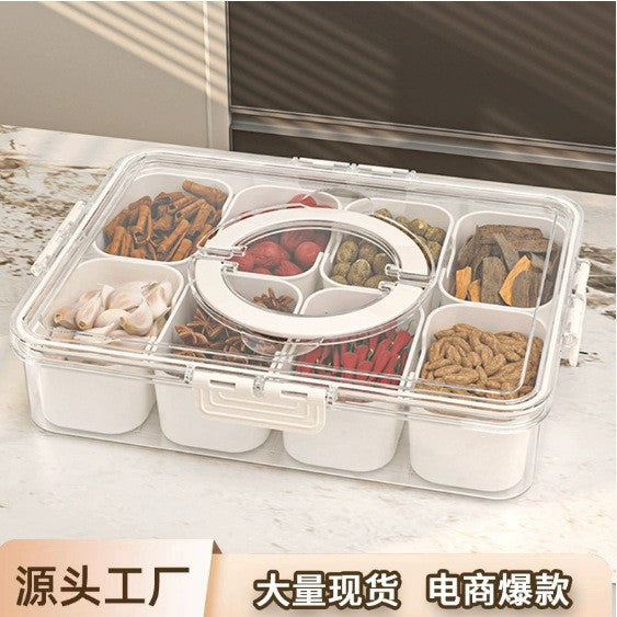 香料收纳盒家用食品级大料花椒分装多格厨房调料罐佐料干料密封盒