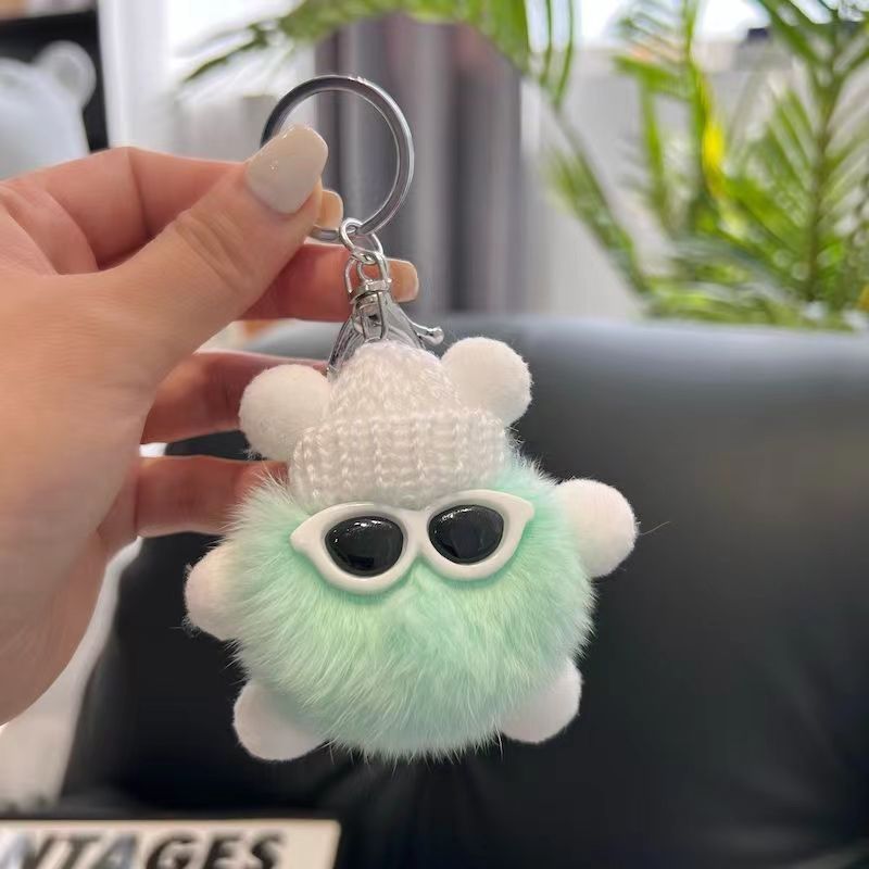 Car Keychain Hanging Ins Cute Plush Doll