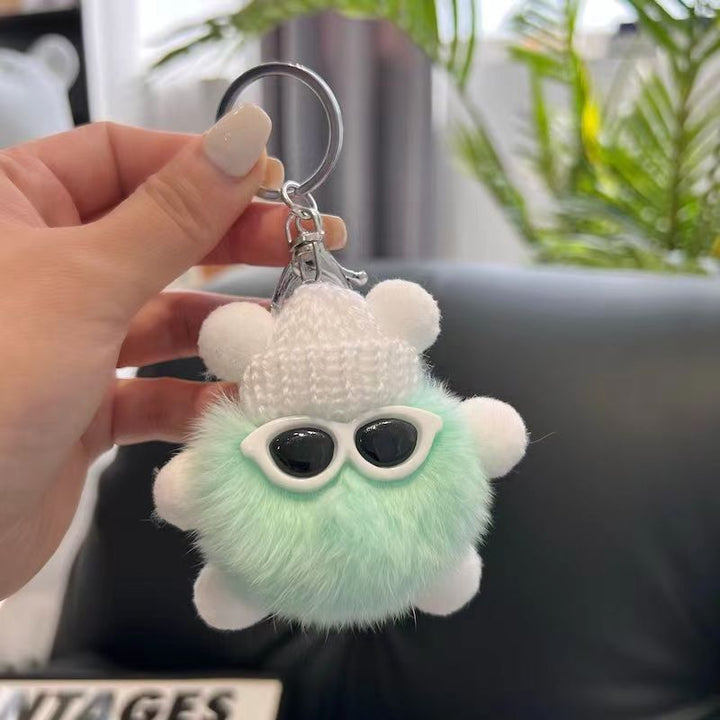 Car Keychain Hanging Ins Cute Plush Doll