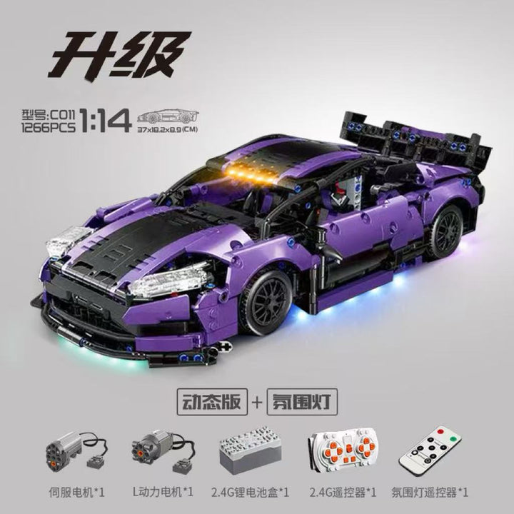 Apollo Sports Car Building Blocks Set – High-Difficulty Drift Racing Car Model Assembly Toy