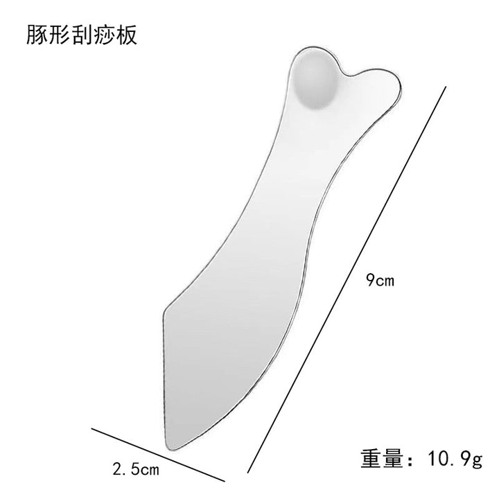 工厂直销不锈钢刮痧板心形刮痧板手部脸部刮痧按摩美妆美容工具