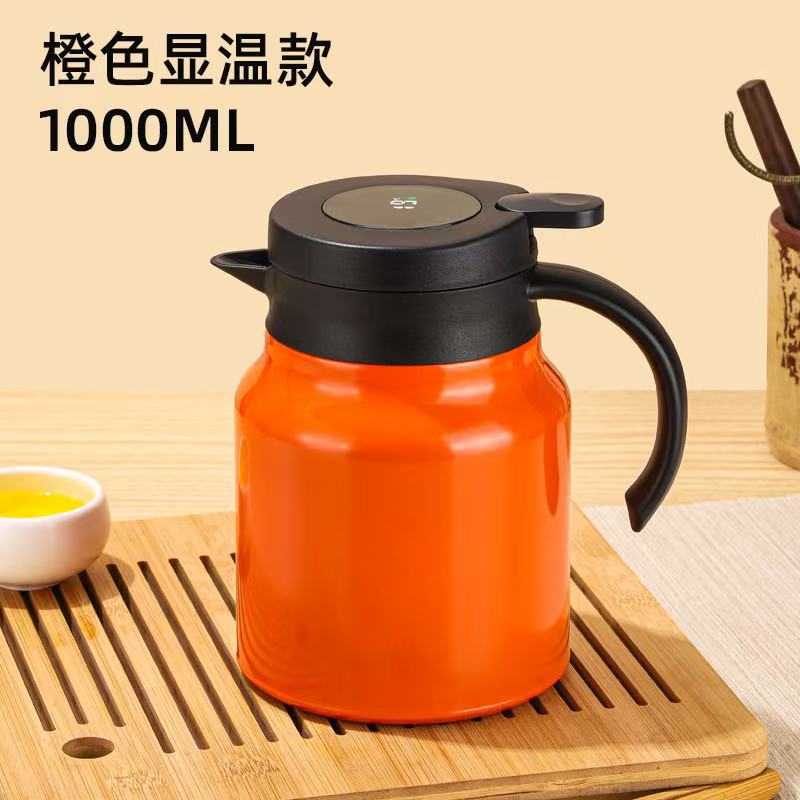 厂家直销316不锈钢焖茶壶 家用覆钛显温茶水分离大容量保温壶定制