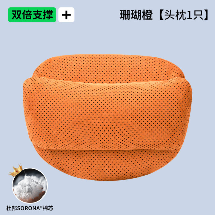 Car Pillow Premium Feel Breathable Cotton Neck Pillow Car Pillow