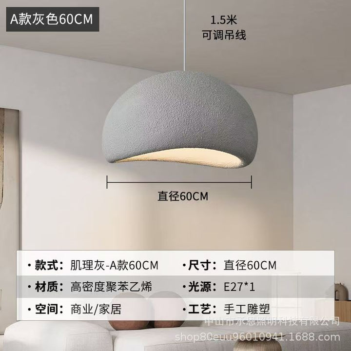 跨境设计师侘寂风吊灯奶油风服装店样板间民宿餐厅酒店挑空别墅灯