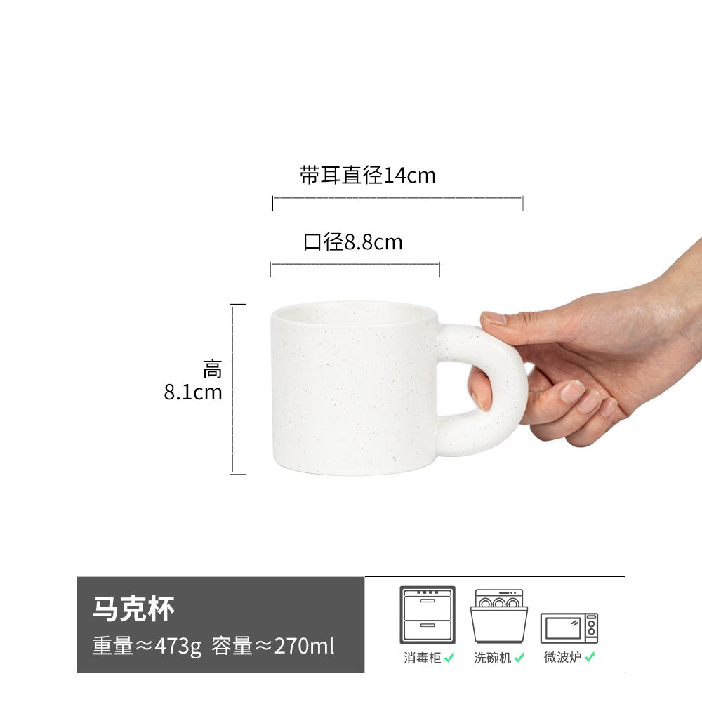 高颜值网红马克杯家用陶瓷情侣水杯ins风复古咖啡杯批发创意杯子