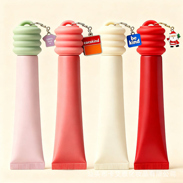 跨境定制Liquid Lipstick软管带硅胶套持妆不卡唇纹哑光丝绒唇釉
