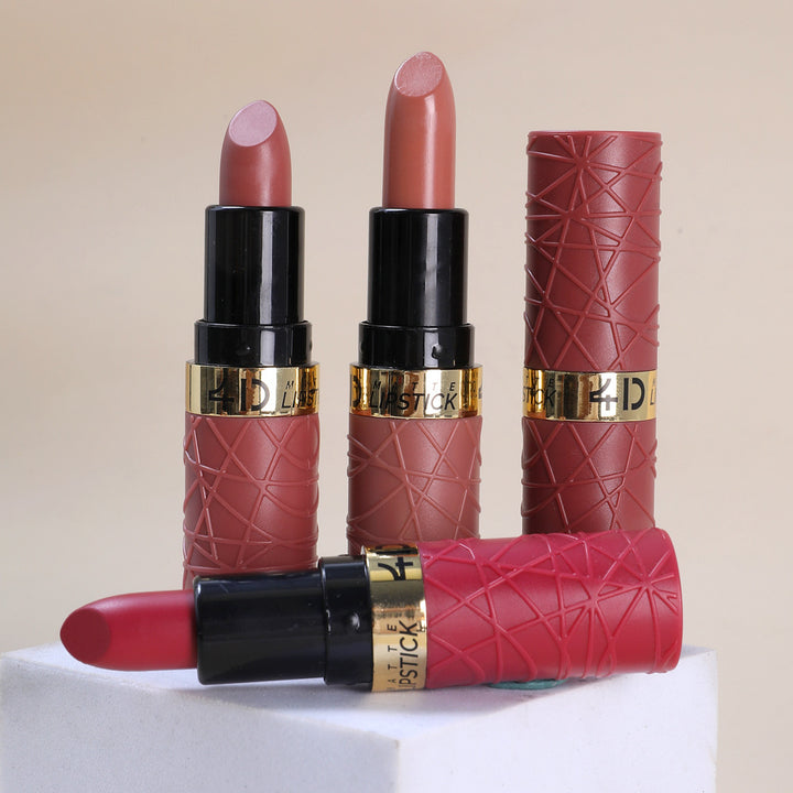 哑光口红6支装跨境12色豆沙色裸色丝滑Matte lipstick套装批发