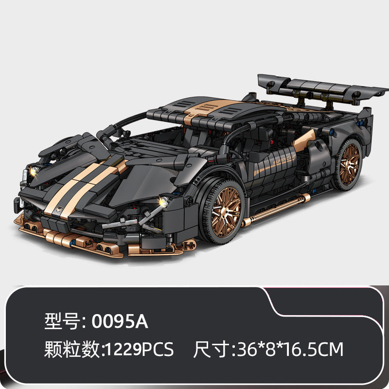 Apollo Sports Car Building Blocks Set – High-Difficulty Drift Racing Car Model Assembly Toy