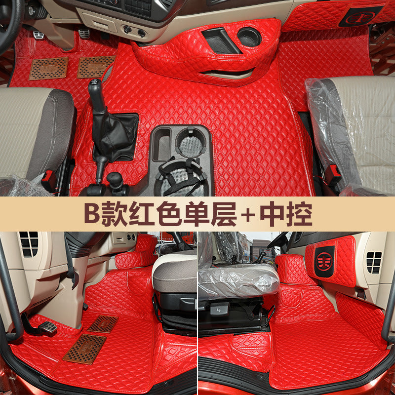 一汽解放jh6脚垫大包围领航版jh6全包围卓越版驾驶室装饰货车用品