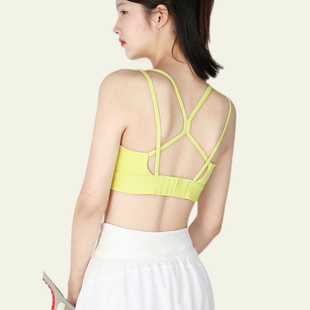 乔亿防震美背运动内衣固定一体杯运动文胸聚拢收副乳瑜伽服