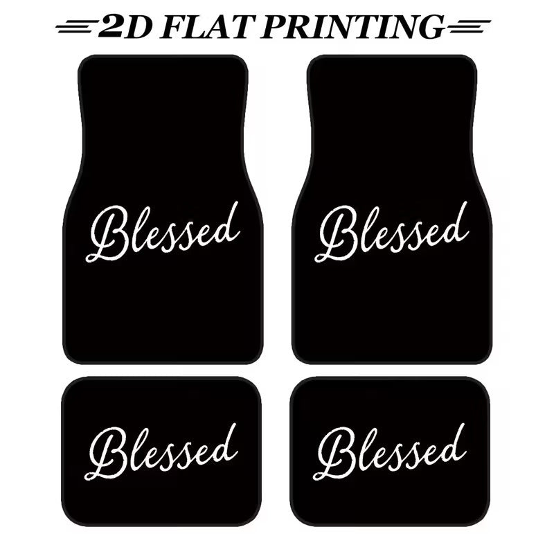 Drop Shipping Stain Resistant Floor Mat All Season Universal Car Foot Mat 4 Piece Set Drop Shipping