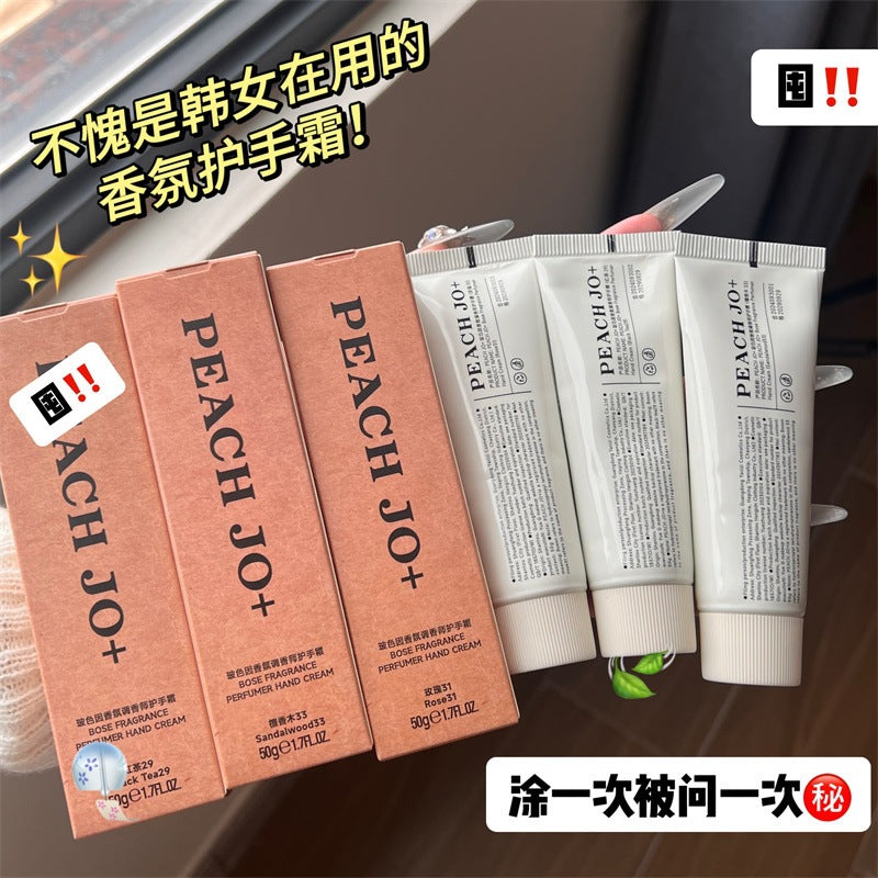 PEACH JO+桃作玻色因实验室檀香木33香氛护手霜补水滋润保湿香水