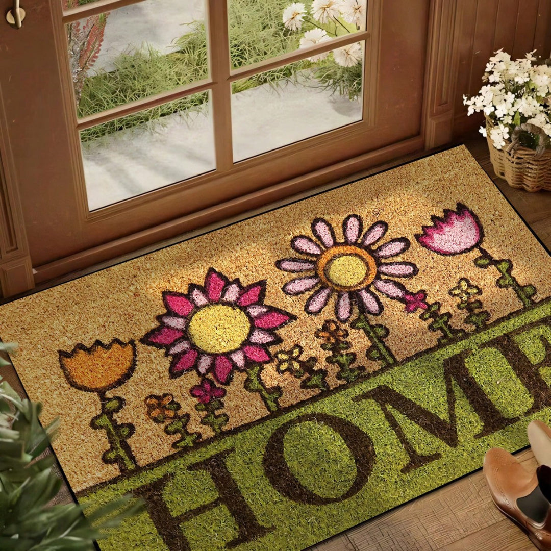 Entryway Floor Mat Entryway Foot Mat Floral Shoes Non Slip Home Floor Mat