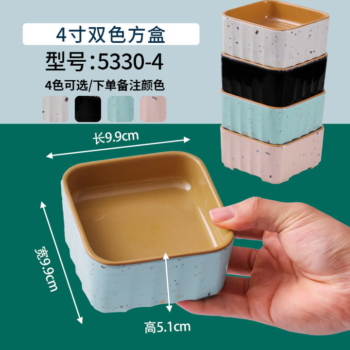 网红海鲜火锅店专用自选菜盘海底捞大排档同款RF芯片密胺餐具商用