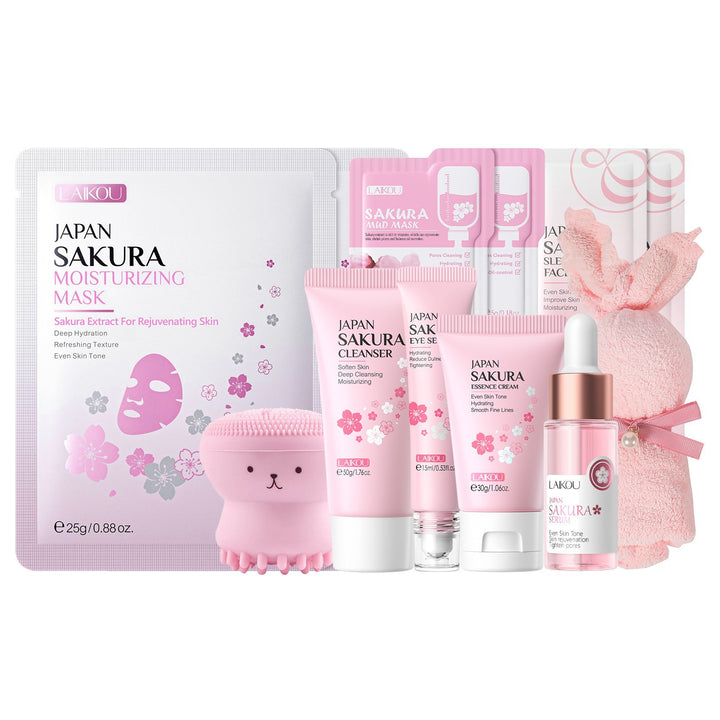 LAIKOU Cherry Blossom Skincare Set Set Face Full Set Hydrating Factory