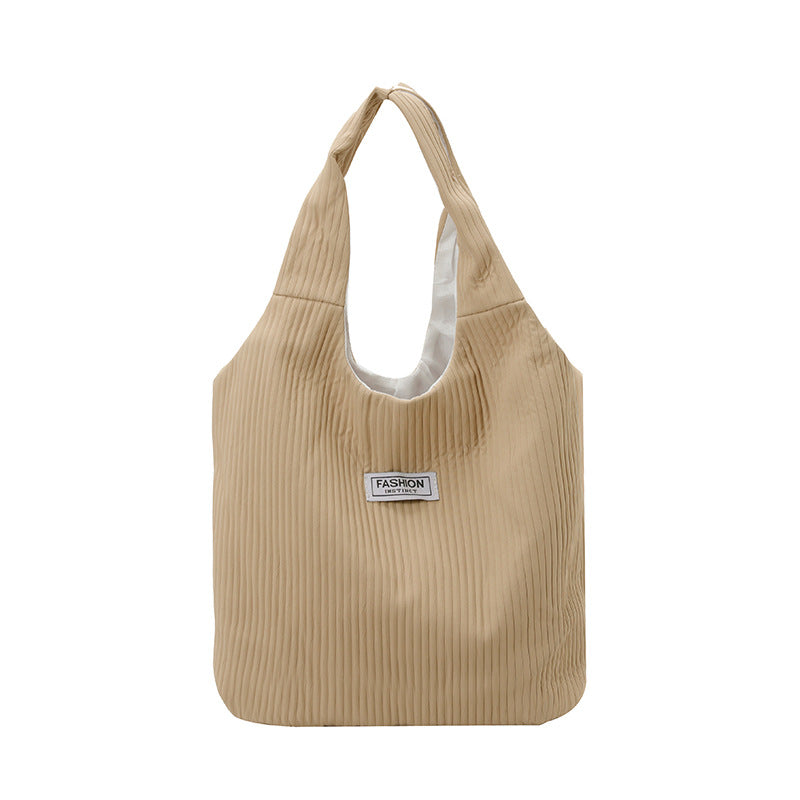 Spring New Minimalist Large Shoulder Bag – Korean Retro Single Shoulder Bag