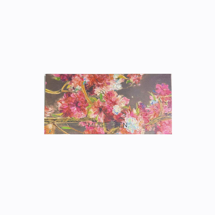 MUGE LEEN新款12色海棠花油画风粉棕眼影盘珠光哑光低饱和大地色