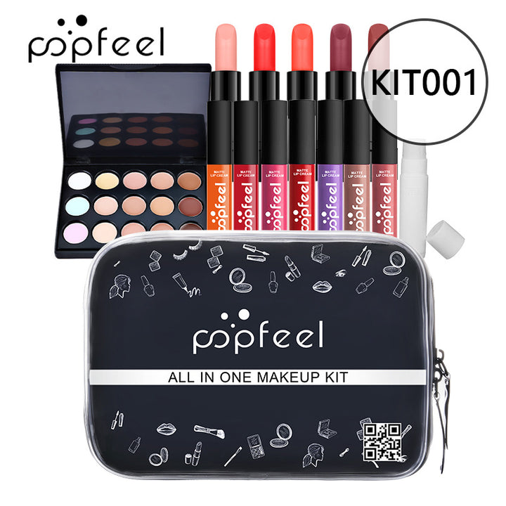 POPFEEL 跨境专供彩妆套装组合初学者美妆少女淡化妆品批发