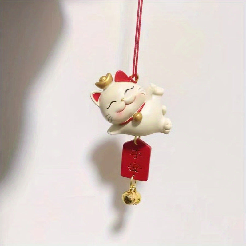 D 99922 Lucky cat car hanging ornament 招财猫车载挂饰