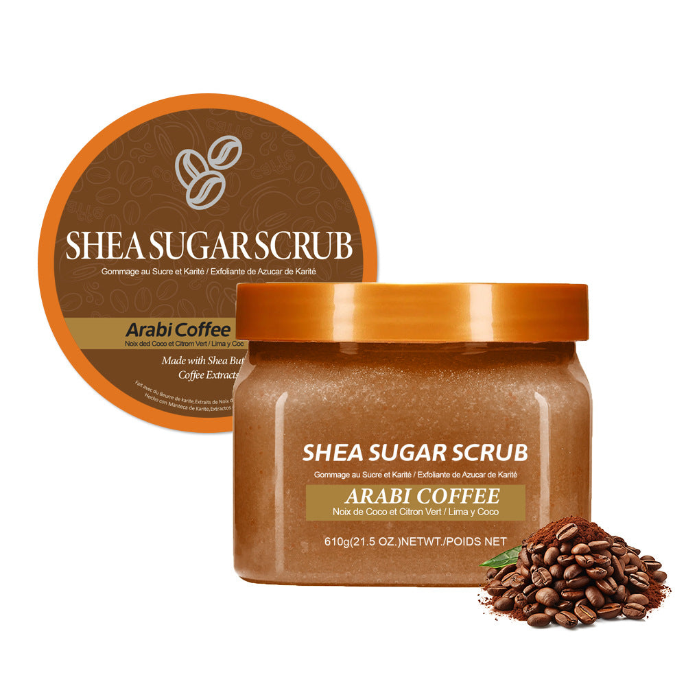shea sugar 糖盐scrub磨砂膏软化角质去鸡皮死皮保湿嫩滑温和浴盐