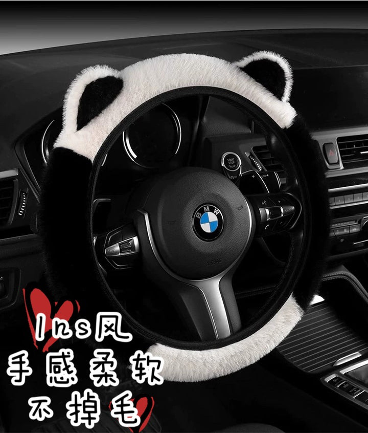 New Car Steering Wheel Cover Winter Soft Premium Feel Universal Cat Grip Cover Wholesale