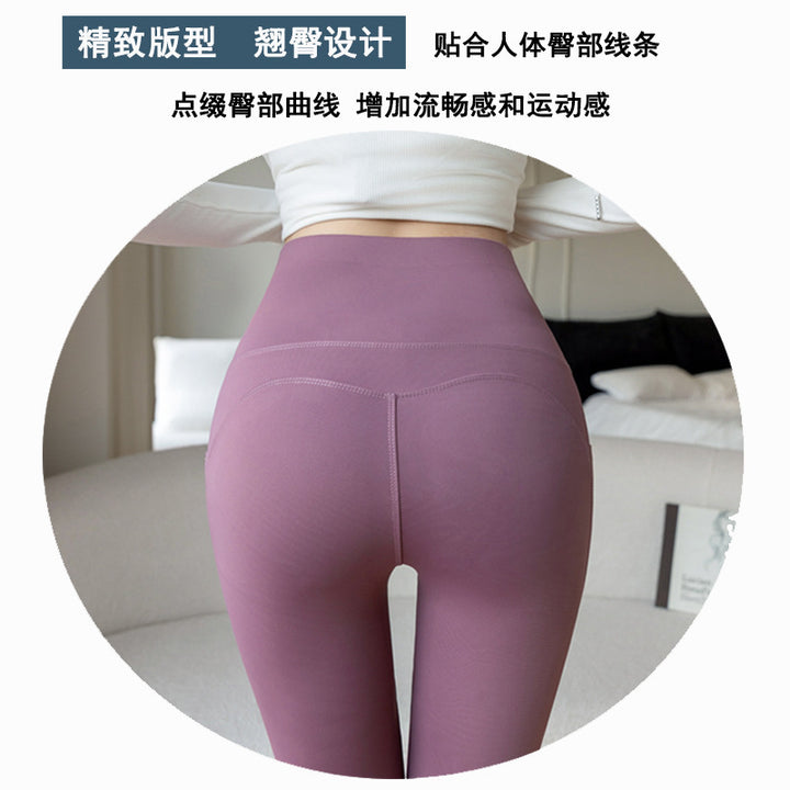 新款鲨鱼裤九分春无尴尬线LULU瑜伽裤可外穿高腰瑜伽裤大码打底裤