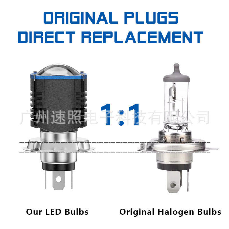 New LED H 4 H 6 BA 20 D