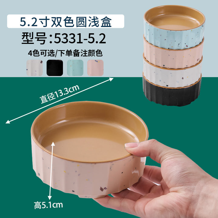 网红海鲜火锅店专用自选菜盘海底捞大排档同款RF芯片密胺餐具商用