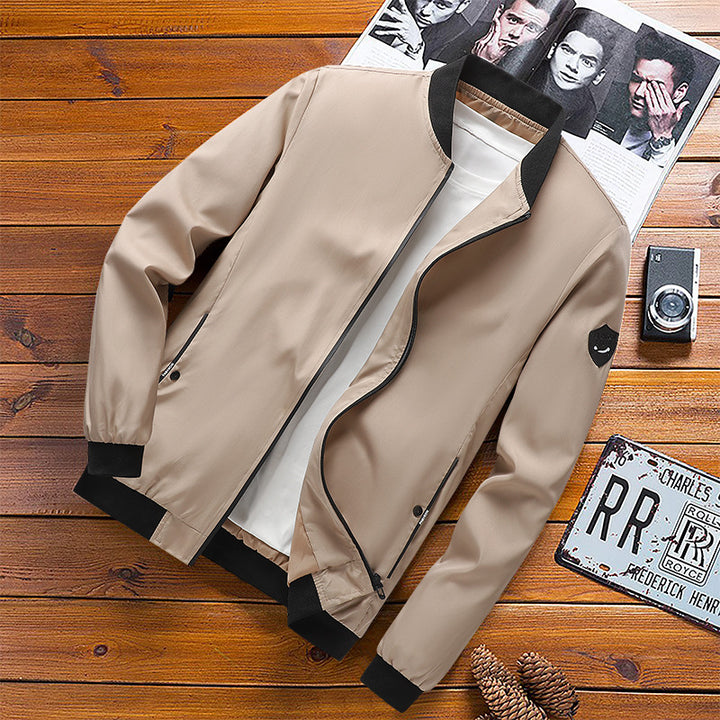 Men's Spring Korean Style Slim Fit Jacket Men Youth Plus Size Men
