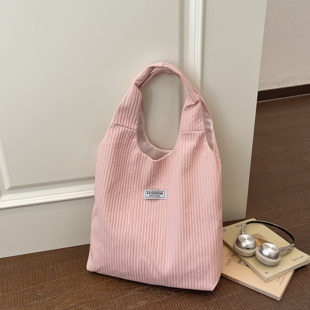 Spring New Minimalist Large Shoulder Bag – Korean Retro Single Shoulder Bag