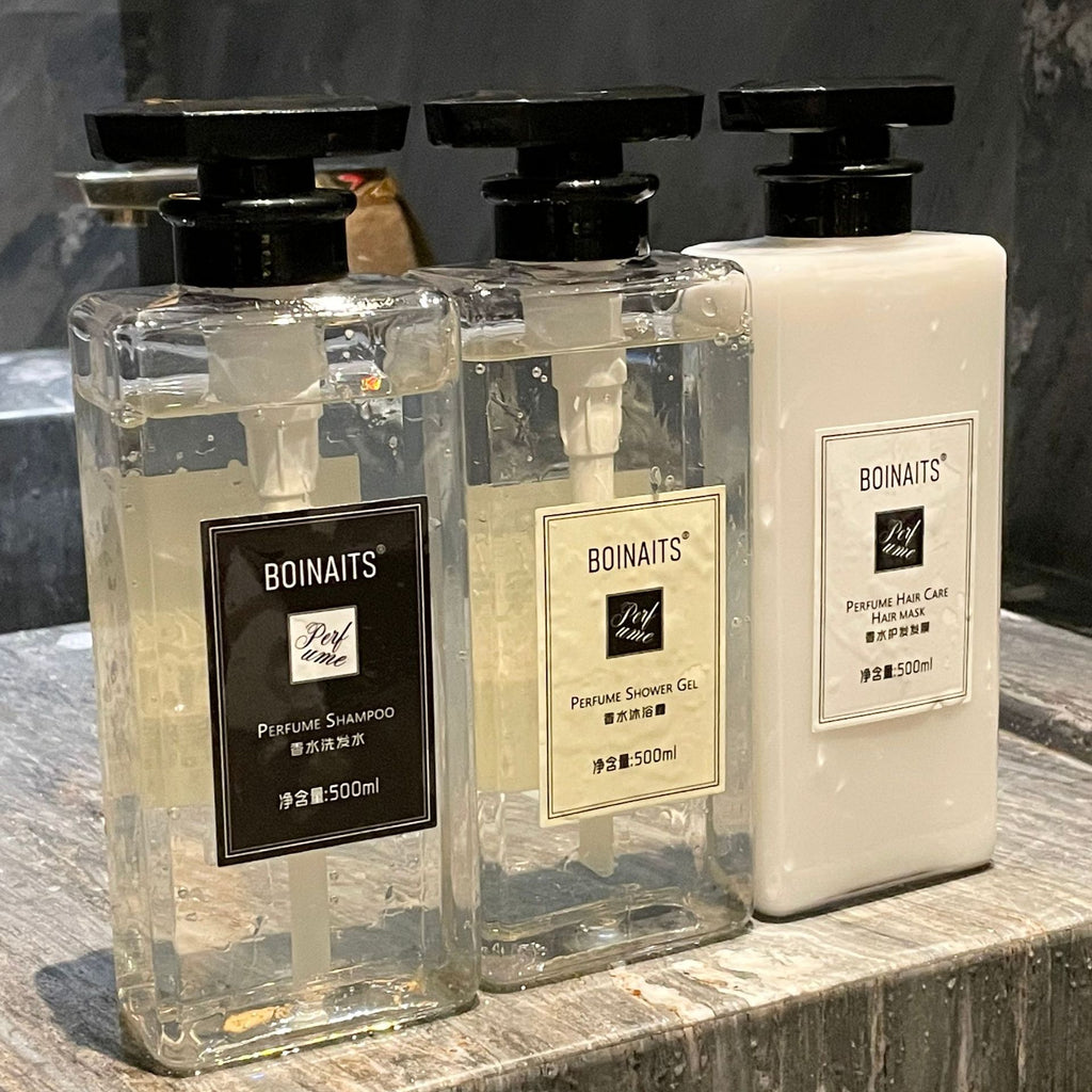BOINAITS小苍兰香水洗发水女沐浴露男润发膏洗护用品套装代发批发