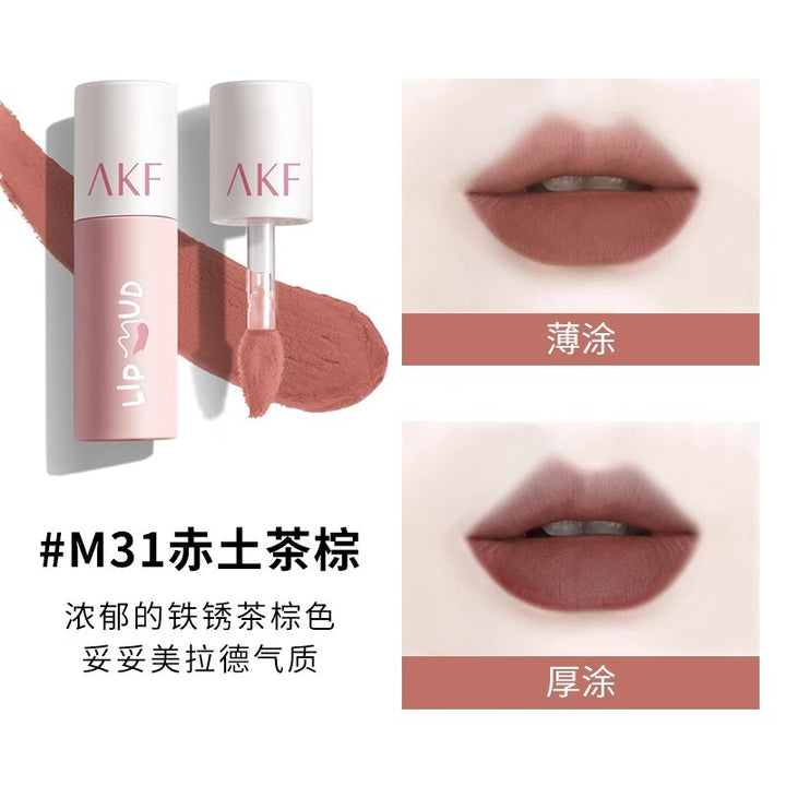 AKF Lip Mud Lip Gloss Brightening Lipstick