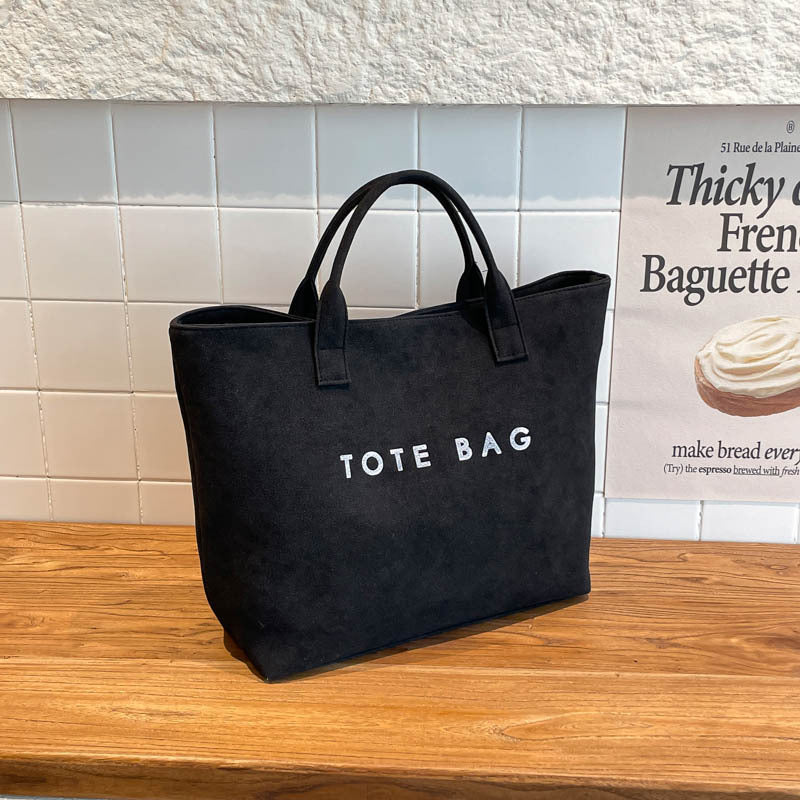 Large Capacity Commuter Women's Bag New Handheld Fashion Tote Bag Versatile Minimalist Handheld Large