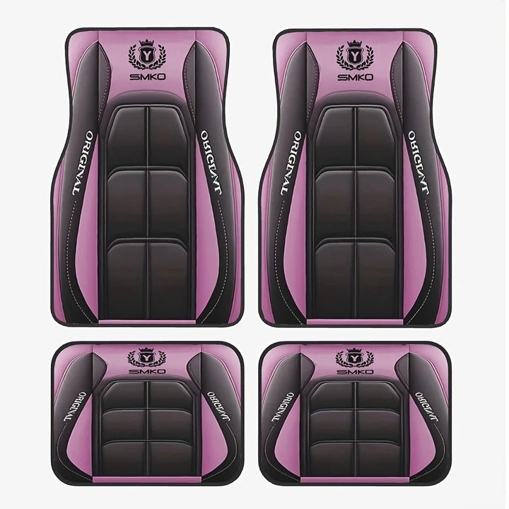 TEMUVintage Nordic Car Foot Mat Carpet 4 Piece Set Stain Resistant Floor Mat TEMUFoot Mat Wholesale