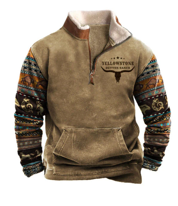 Spring Men's Long Sleeve Hoodie 3 d Casual Fashion Trendy