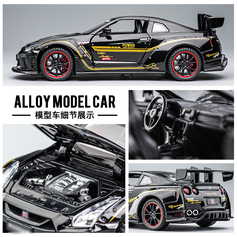 1:32 R35 Modified Wide Body Car Models Alloy合金汽车模型批发