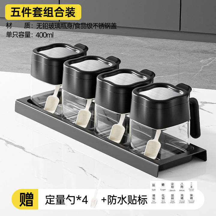 调料盒套装厨房家用调味料罐味精盐罐油壶收纳盒组合调料分装瓶