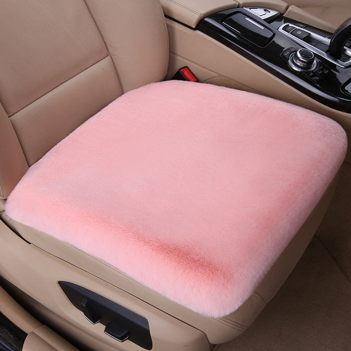 Thickened Winter __NS 99__h Car Seat Cushion – 3-Piece Backrest Short Fur Single Seat Cover
