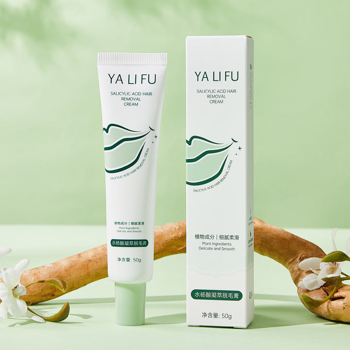 Yafu Salicylic Acid Hair Removal Cream – Gentle Painless Soothing Formula